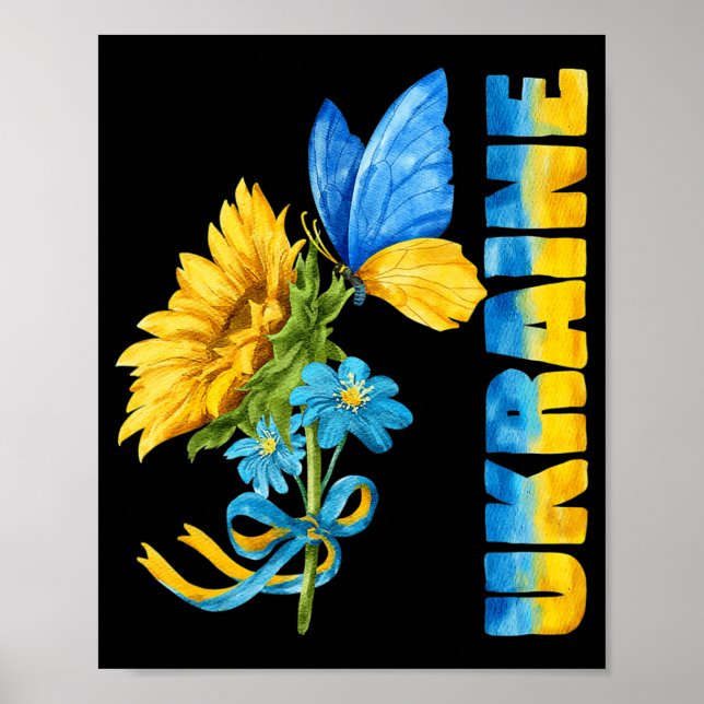 Poster Ukraine Sunflower 8 (Devant)