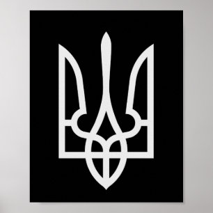 Poster Ukraine Tryzub