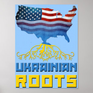 Poster ukrainien des racines