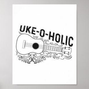 Poster Ukulele Uke Uke-o-holic