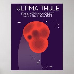 Poster Ultima Thule Ceinture de Keiper art spatial