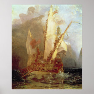 Poster Ulysse Deriding Polyphemus, détail du navire