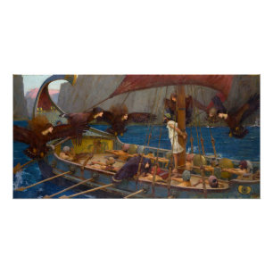 Poster Ulysse et les sirènes John William Waterhouse