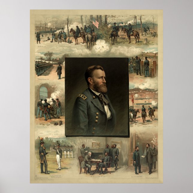 Poster Ulysses Grant, 1885 (Devant)