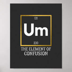 Poster Um The Element of Confusion T-Shirt