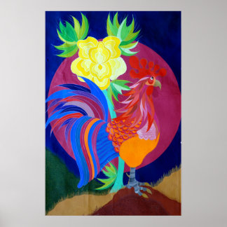 Poster Umbrian rooster