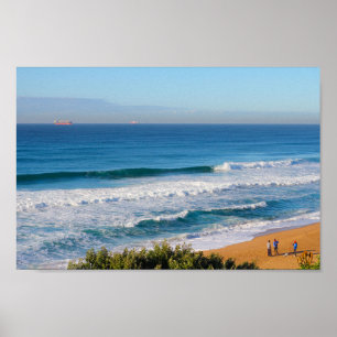 Poster Umhlanga Greater Durban Ocean Beach Afrique du Sud