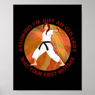 Poster Uming Je ne suis qu'une vieille dame Karate a été 