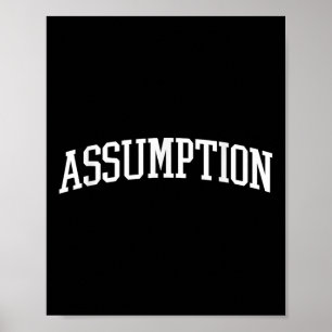 Poster Umption Arch Vintage Retro College Sports sportifs