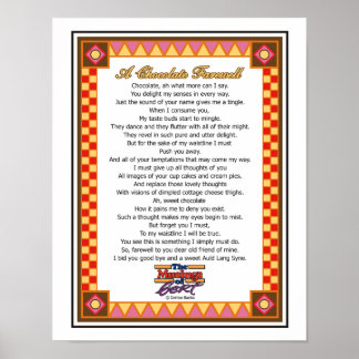 Poster Un adieu au chocolat