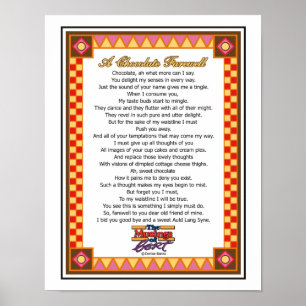 Poster Un adieu de chocolat