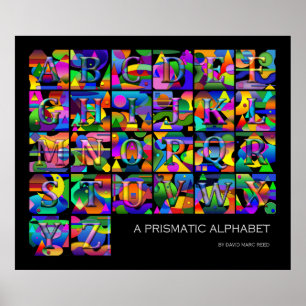Poster Un Alphabet Prismatique