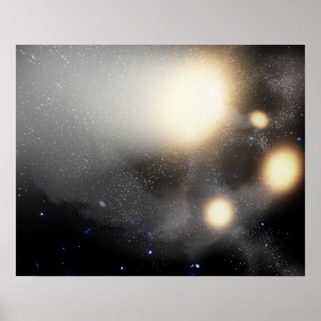 Poster Un amas de galaxies (Devant)