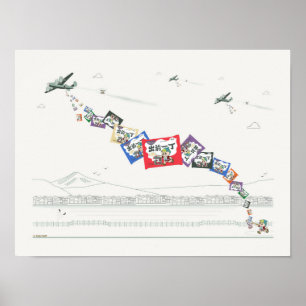 Poster Un Américain B52 Ramen Noodle Drops