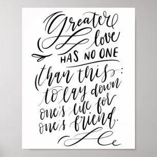 Poster Un Amour Plus Grand N'A Personne D'Autre Que Cette