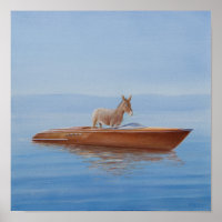 Un âne dans une Riva 2010