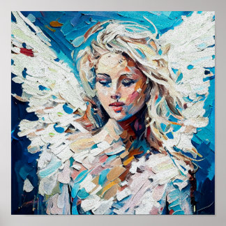 Poster Un ange d'harmonie, un protecteur de la paix heure