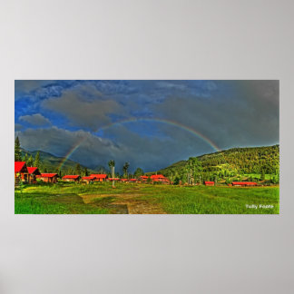 Poster Un arc-en-ciel matinal