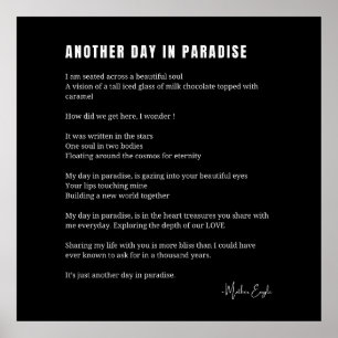 Poster Un autre jour dans le paradis amour poème poésie m