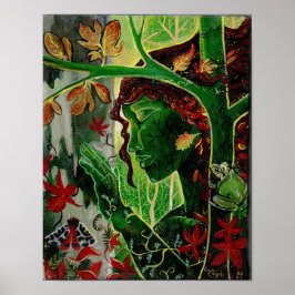Poster Un avec les arbres Dryad