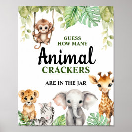 Poster Un Baby shower Un Peu Sauvage