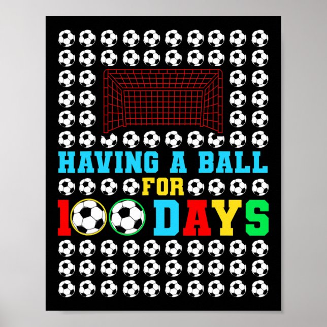 Poster Un Bal Pour 100 Jours Amusants Enfants Garçons Jou (Devant)