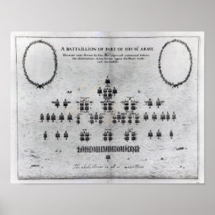 Poster Un bataillon d'une partie de l'armée de Sa Majesté