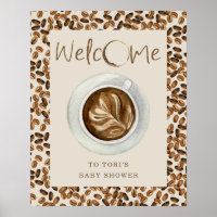 Un Bébé Brûle Du Café Baby shower Fèves Bienvenue