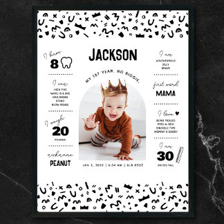 Poster Un bébé célèbre jalon