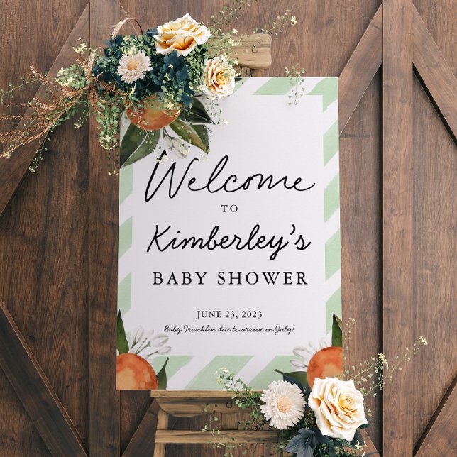 Poster Un bébé doux est sur le chemin Clementine Bienvenu (Créateur téléchargé)