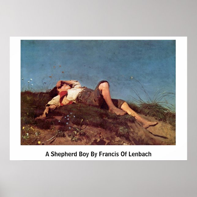 Poster Un Berger De Francis De Lenbach (Devant)