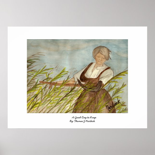 Poster Un bon jour pour récolter (Devant)