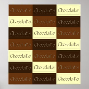 Poster Un bon nombre d'affiche de chocolat