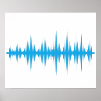 Poster Un cadeau d'art à ondes sonores pour elle / lui