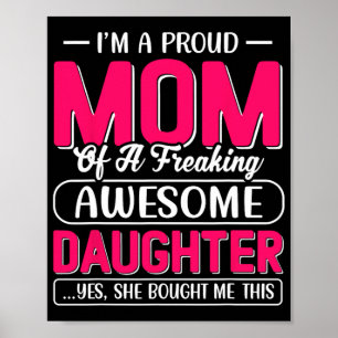 Poster Un cadeau de chemise de maman fière de la part de