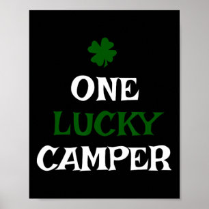 Poster Un campeur chanceux Saint-Patrick jour férié irlan