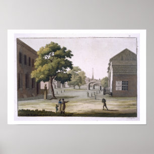 Poster Un carré du marché, Philadelphie, Pennsylvanie, 
