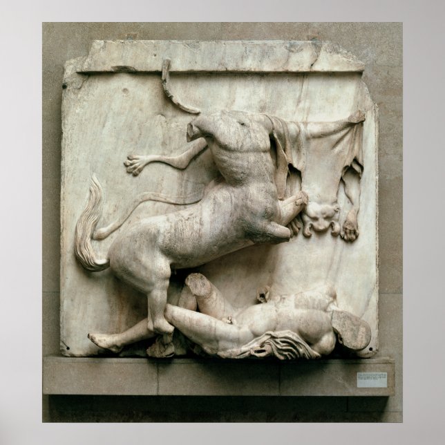 Poster Un Centaur triomphant sur un Lapith (Devant)