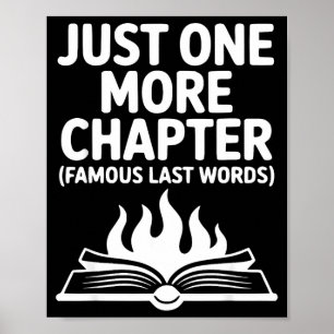 Poster Un chapitre de plus livre drôle amateur de lecture