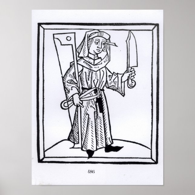 Poster Un charpentier (Devant)