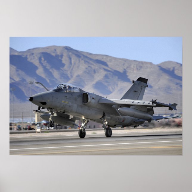Poster Un chasseur AMX de l'armée de l'air italienne (Devant)