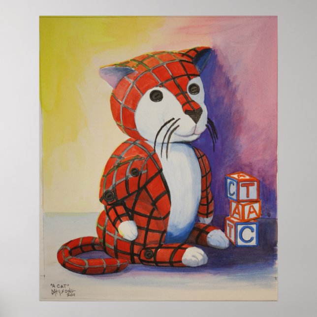 Poster Un chat (Devant)
