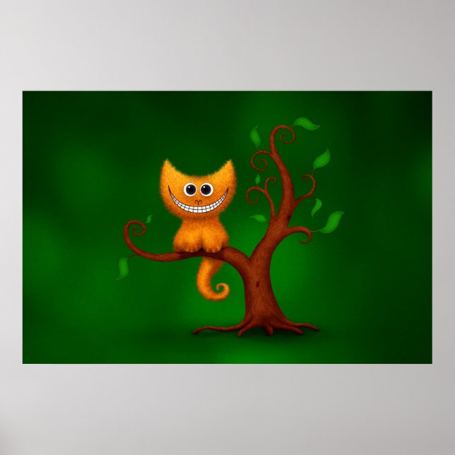 Poster Un Cheshire Kitten (Devant)