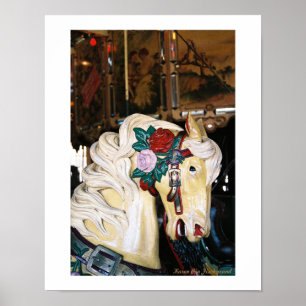 Poster Un cheval de carrousel Vintage