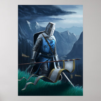 Poster Un chevalier sans peur continue à défiler.