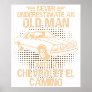 Poster Un Chevrolet El Camino 1978 de vieil homme