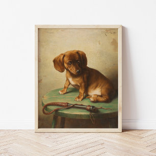 Poster Un chiot de Dachshund   Carl Reichert