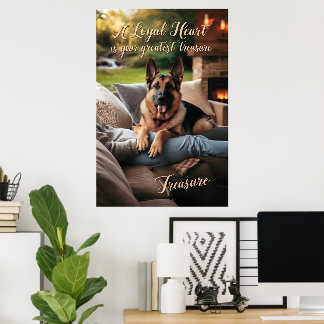 Poster Un confort de coeur loyal