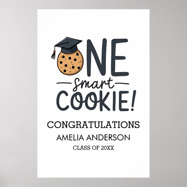 Poster Un cookie intelligent Classe de Graduation de (Devant)
