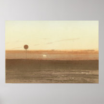 Un coucher de soleil vu du ballon.